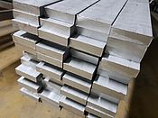 Preparation for grinding stainless steel flatbar