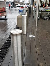 Collision barrier bollard stainless steel