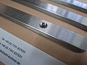 Systemleiste mit Senkung und Bohrloch 1.4301 25x10mm