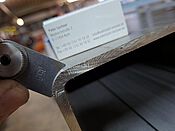 200x100x6mm Radius Ecke 3 Edelstahlrohr