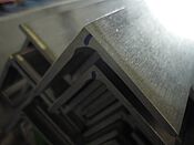 sharp edged angle 50x50x5mm pregrinded grain 60