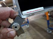 200x100x6 Radius Ecke 1 Edelstahlrohr