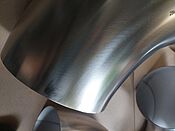 254x2 AISI304 außen geschliffener Rohrbogen 