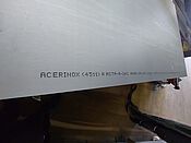 rohe Oberfläche Kleinformat Blech 1.4571 20mm Stärke