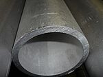 raw surface and beginning from a stainles ssteel hollowbar 
