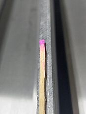 Winkel 80x65x8 kurzer Schenkel mit scharfkantige Materialstärke bedingt durch Herstellprozess